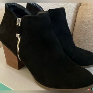 Black Suede Booties